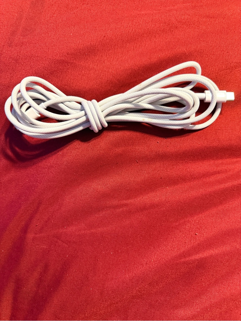 20ft White Braided USB-C Charging Cable - Universal Fast Charge